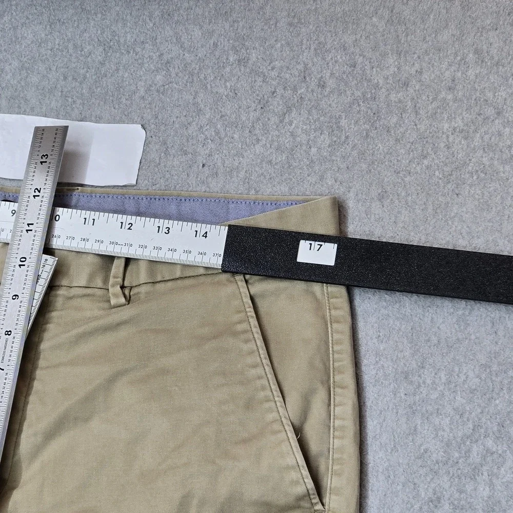 Banana Republic Men Pants 35X32 Khaki Chino Twill Kentfield Pant Button 30